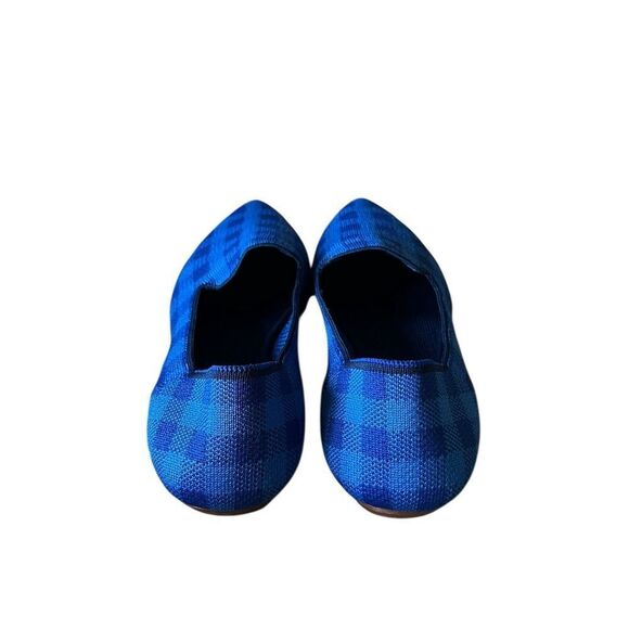 Rothy’s Limited Edition Lazuli Gingham Pointed Loafer Flat Slip-On - Picture 6 of 9